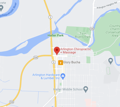 Map to Arlington Chiropractic & Wellness in Arlington, WA